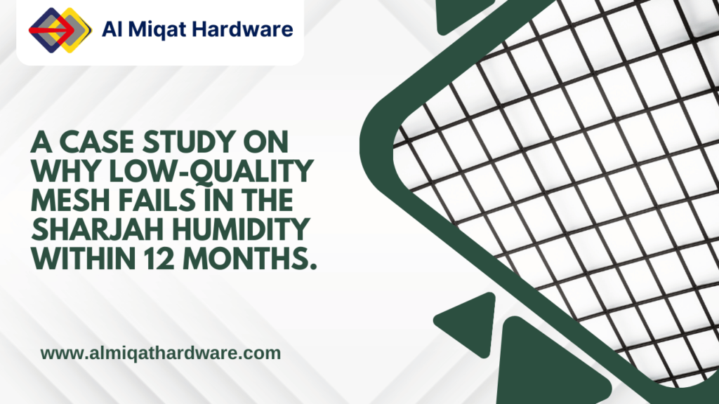 A case study on why low-quality mesh fails in the Sharjah humidity within 12 months.