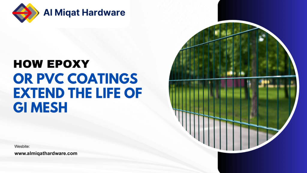 How Epoxy or PVC Coatings Extend the Life of GI Mesh
