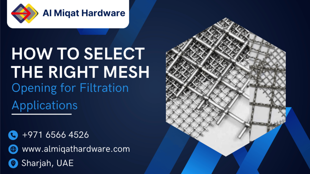 How to Select the Right Mesh Opening for Filtration Applications