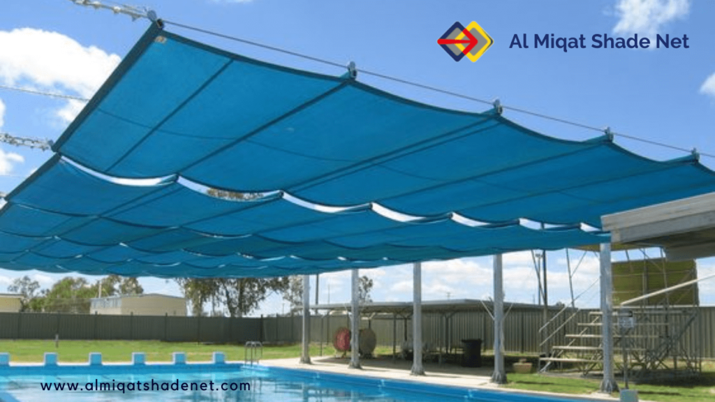 blue-swimming-pool-shade-net-in-UAE-Al-Miqat-Hardware